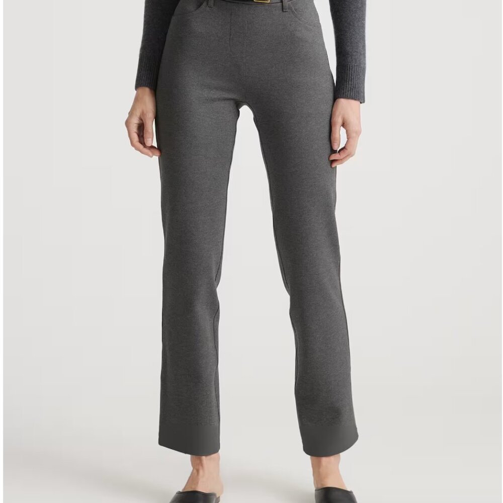 Ultra Stretch Ponte Straight Leg 4 Pocket Pants | Charcole | S - 28L